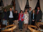 Gladys Acuña con directivos de TUI y representantes de los hoteles premiados.