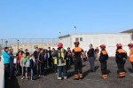 El Ayuntamiento de Yaiza realiza este ejercicio dentro del plan de educación vial y prevención de incendios que adelanta  en los centros educativos del municipio.